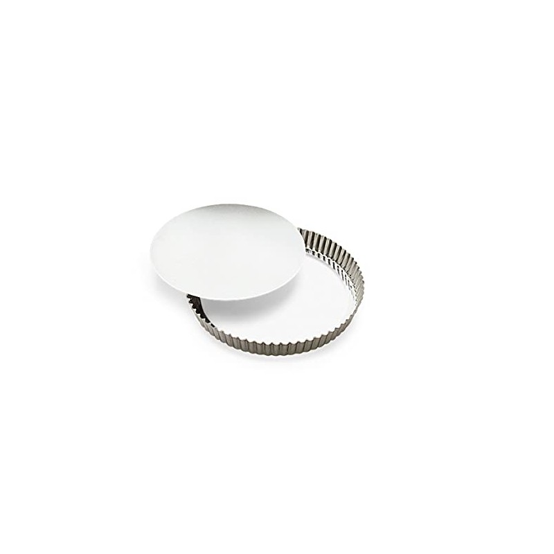 Paderno World Cuisine 4 Inch Fluted Tin Tart Mold with