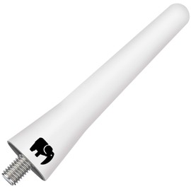 ONE250 2.5" Short Copper Core Antenna, Compatible with Volkswagen VW - Vento (2010-2023), Beetle (1998-2011), Polo (2000-2017), Jetta, Passat - Designed for Optimized FM/AM Reception (White)