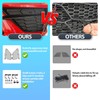 BILLFARO 2Pcs Black Upgraded Front Radiator Guards Grille,Aluminum Front Outer