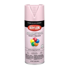 Krylon K05556007 COLORmaxx Spray Paint and Primer for Indoor/Outdoor Use, Satin Ballet Slipper Pink