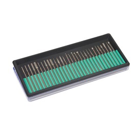 Dapetz ® 30 Pieces Diamond Coated Burrs Set, 2.35mm Shank Grinding Bit Rotary File Diamond Burr Rotary Grinder Tool Accessories Kit for Grinding Polishing Carving Stone Jewelry Ceramics