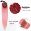 DÉBUT Ombre Red to Pink Synthetic Silky Straight 6 Bundles