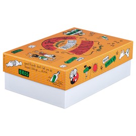 FALKEN Original StoryBox Friends. 120 mm high, DIN A4+, made in Germany, gift box with lid, ideal for memories, photos, friend books, pictures, craft storage box, all-purpose box