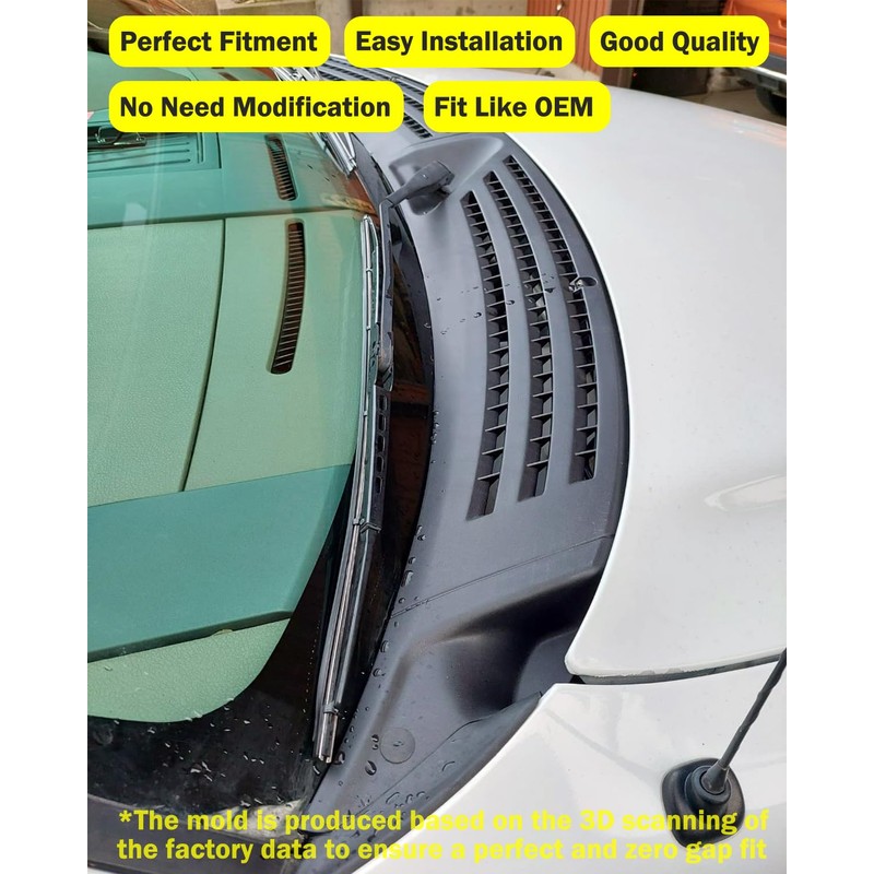 Windshield Wiper Cowl Cover Panel w/Seals Compatible with Ford F150