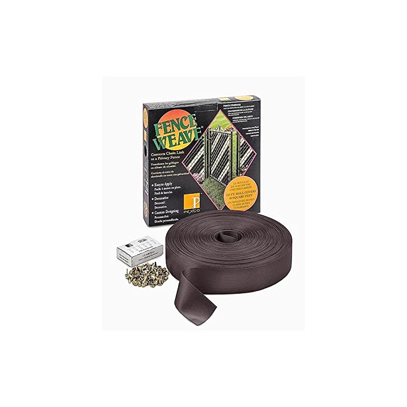 Pexco Brand Fence Weave 250' Roll - Brown - Made