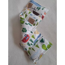 Handmade rice heat pad hot/cold shoulder neck Wrist Ankle wrap pack Bag  14'x5'