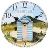 Carousel Home and Gifts Nautical Wooden Wall Clock Beach Hut
