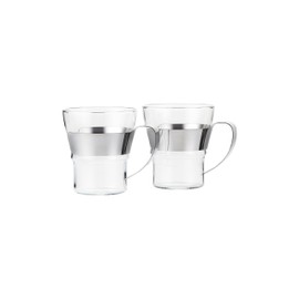 BODUM ボダム ASSAM アッサム ステンレス製 ハンドル 付き グラス 300ml 2個セット シルバー 【正規品】 4552-16