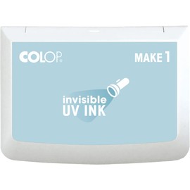 COLOP Make 1 Invisible Ink Stamp Pad, with Non-Toxic Premium Ink, Water-Based Acid-Free (UV)