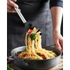 Spaghetti Spoon and Pasta Tong, Non-stick Silicone Spoon Server Fork