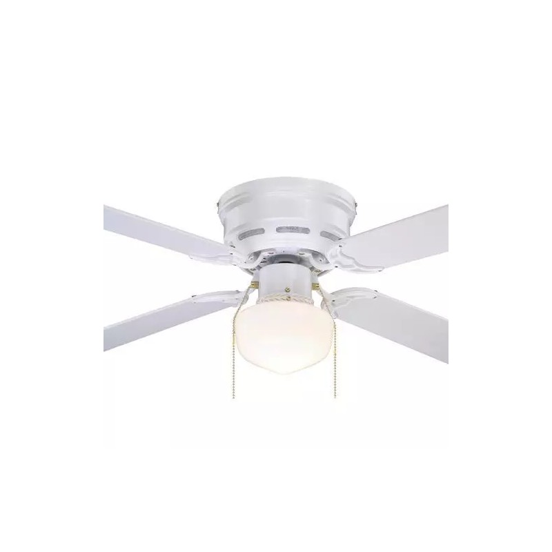 Patriot Lighting 42" White Indoor Ceiling Fan Flush Mount 4