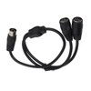 DIN 4PIN to 2DIN 4PIN Adapter Cable Professional Male to