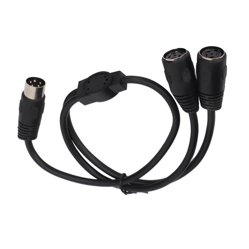 DIN 4PIN to 2DIN 4PIN Adapter Cable Professional Male to