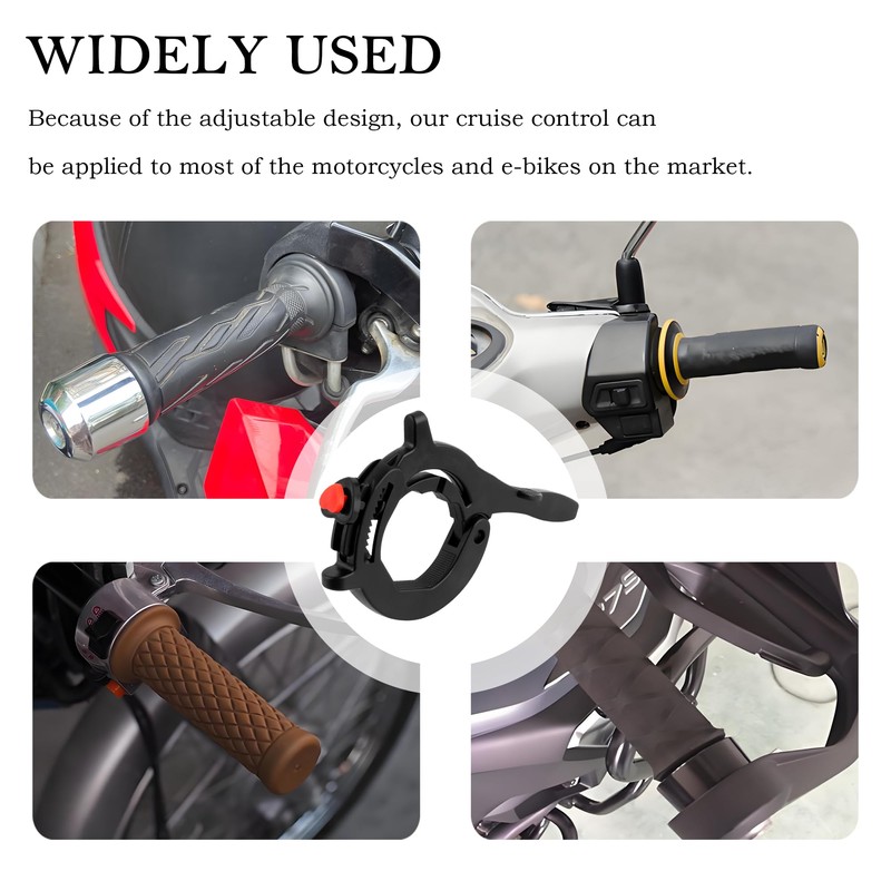 OFBAND Motorcycle Cruise Control Throttle Lock with Adjustable ID of