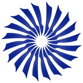 PATIKIL 4 Inch Arrow Vanes, 20 Pack Turkey Feather Fletching Archery Fletch Right Wing for Hunting Target Shooting, Sapphire Blue