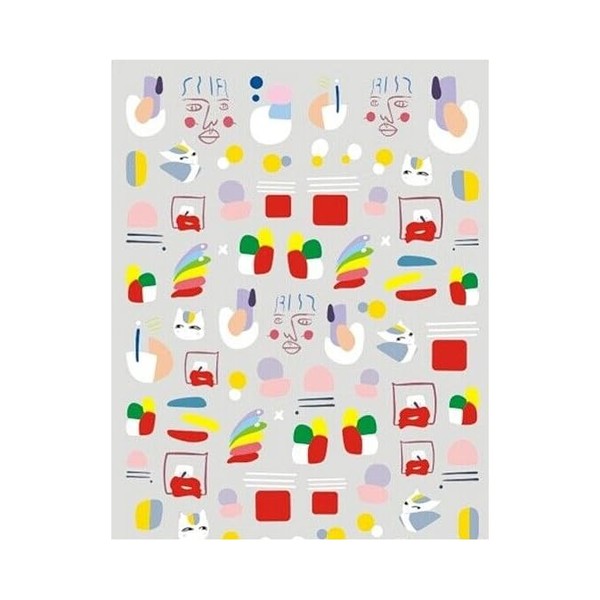 Generic Happy Emoticons Amazing Extra Thin Nail Stickers R288 Nail