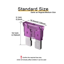 20pcs 35A Standard Car Fuses - 35 AMP Automotive Fuses(ATO/APR/ATS), 32V (12/24V) Blade Fuse for RV/Truck/SUV