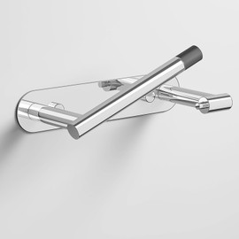 Sankecao Toilet Paper Holder - Adhesive Toilet Paper Holder or Screw Wall Mounted Swivel Snap Lock Design Fits Anywhere Stainless Steel Bathroom Tissue Roll Holder Chrome