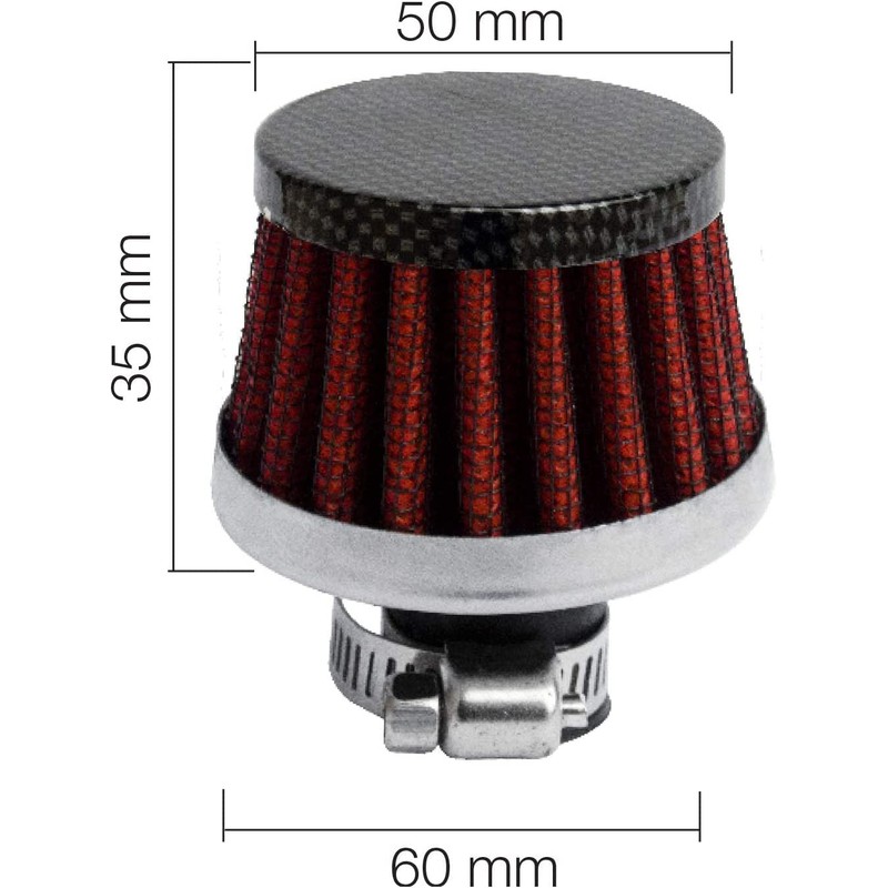 Simoni Racing ABTC Pop-Off Carbon Effect Mini Cone Air Filter