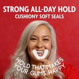 Sea-Bond Sea-Bond Secure Denture Adhesive Seals, Original Uppers, Zinc-Free, All-Day-Hold, Mess-Free, 30 Count (Pack of 4)