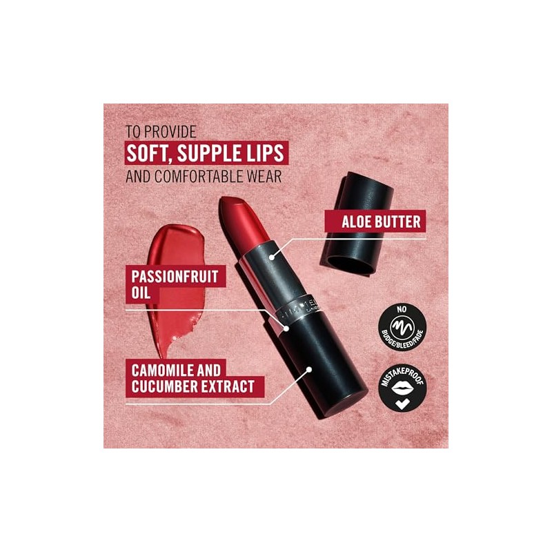 Rimmel London Lasting Finish by Kate Lipstick, 008