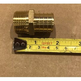 BestPEX Lot of 5!!! Brass Male Pipe Thread Adapter 1" PEX Barb x 3/4" Inch MPT