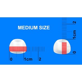 12pcs - Medium (M) Eartips Compatible with Raycon Everyday and Fitness Wireless Earphones - Replacement Earbuds Adapters (TRS-W)