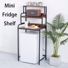 TDLEAYYD 3-Tier Mini Fridge Shelf, Free Standing Kitchen Storage Shelf