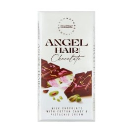 Dubai Angel Hair Chocolate - Milk Chocolate filled with Cotton Candy & Pistachio Cream, 6oz (1 Bar)