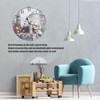 Wall Clock Antique Non Ticking Round Wall Clock Wooden Arabic