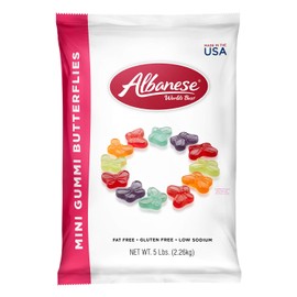 Albanese Candy, Mini Gummi Butterflies, 5-pound Bag