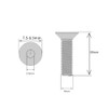 M4 (4mm x 30mm Inc Head) Hex Socket Countersunk Machine