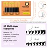 SEEDEW 3D Autofan Lashes, 0.05 LB Curl 8-15mm, Multilayer Volume