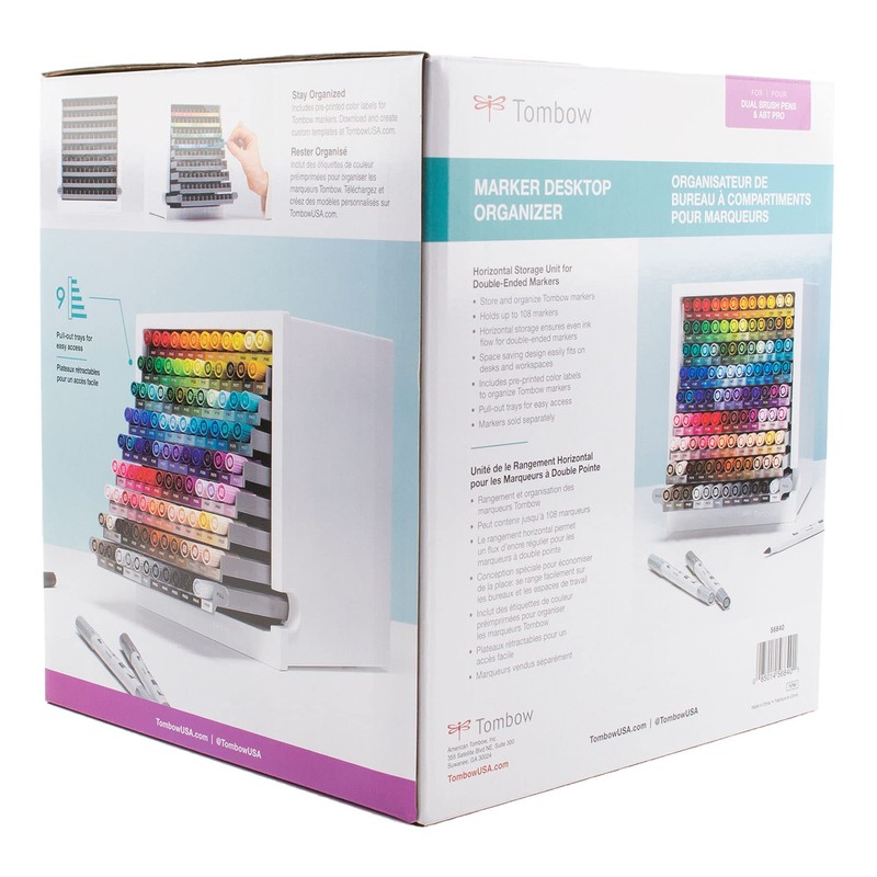 Tombow 56840 Marker Desktop Organizer , White