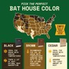 BIGBATBOX Wooden Large Bat House for Outdoors - 2 Chamber,