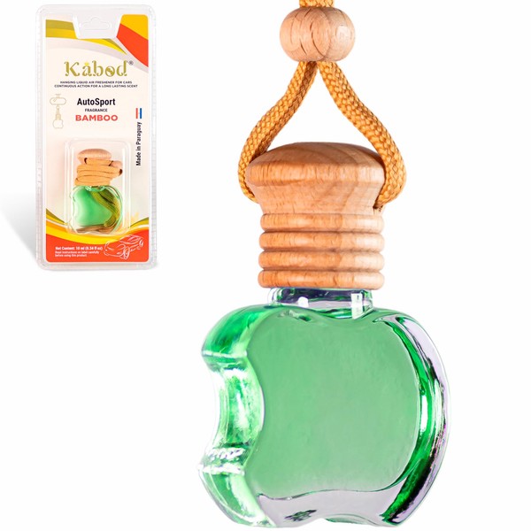 Kabod 10ml Bamboo Car Air Freshener, Hanging Bottle Essential Oils