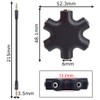 leeyovk Multi Earphone Splitter 3.5mm Earphone Jack Splitter Earphone Splitter