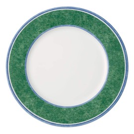 Villeroy & Boch Costa Dinner Plate, 10.5 in, Porcelain, White/Green/Blue