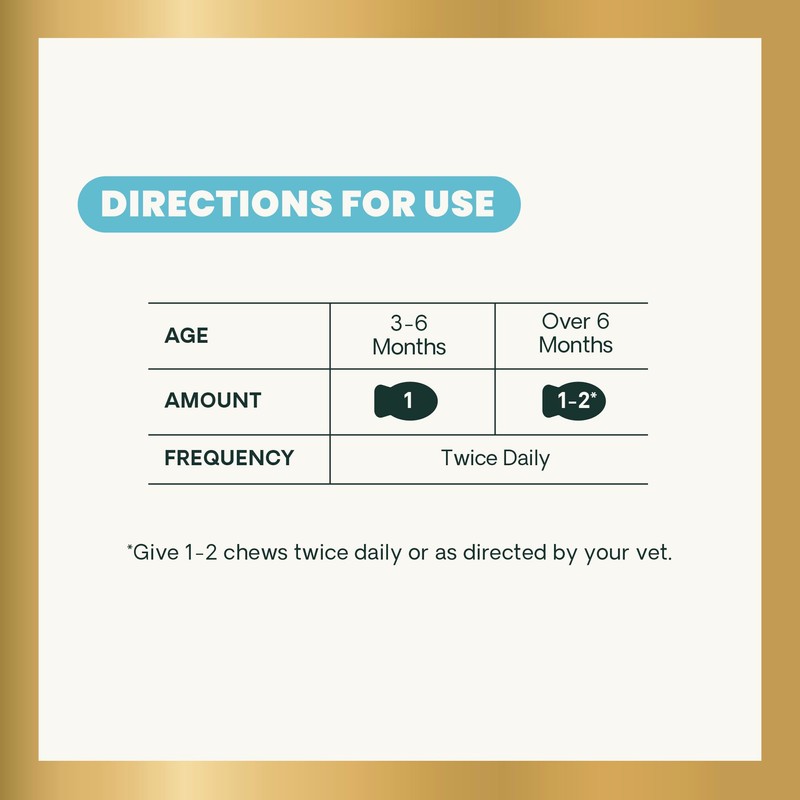 VetriScience Lysine Immunity Health Chews, 250 mg Lysine Plus Immune