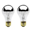 Bulbrite 60A19HM Half Chrome 60W A Shape Bulb (2 Pack)