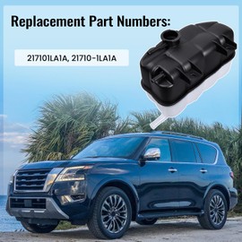 FuseRish 21710-1LA1A Radiator Reservoir Tank Assembly Compatible with Infiniti QX80 2014-2020 5.6L, QX56 2011-13 5.6L; Compatible with Nissan Armada 2017-2024 5.6L Coolant Overflow Tank Expansion Tank
