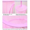 Mesh Hanging Storage Basket With 3 Compartments Foldable Hanging Storage