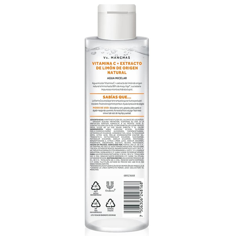Pond's Limpiador Facial Vs Manchas Vitamina C 200ml