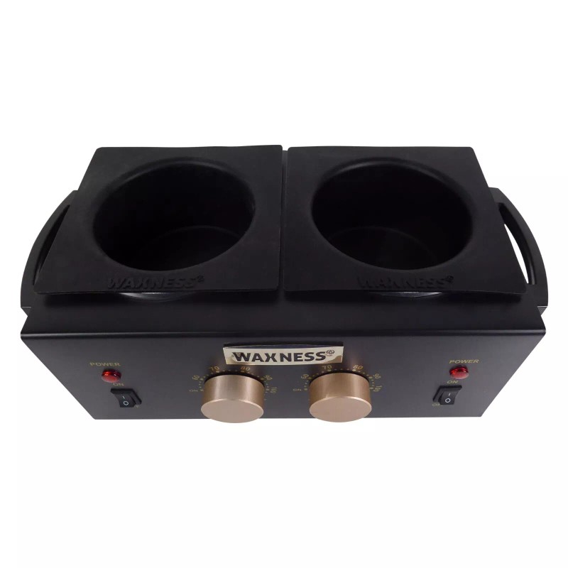 Waxness Professional Double Wax Heater WN-5002 E Black Elite Series