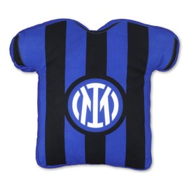 Inter linea Home - Cuscino sagomato Maglia gara con logo e scritta del club, Blu Royal, 35x35 cm