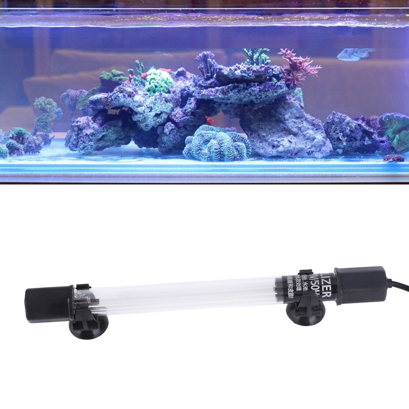 Aquarium Submersible UV Lamp Fish Tank Water Purification Algae Clean