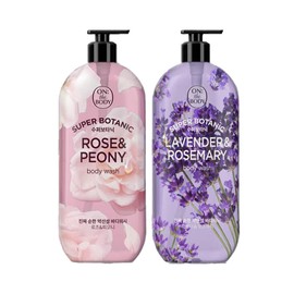 Onthebody 온더바디 수퍼보타닉 바디워시 900ml 3개 (로즈앤피오니,라벤더앤로즈마리) [로즈앤피오니 3개] On The Body Superbotanic Body Wash 900ml 3 Pieces (Rose & Peony, Lavender & Rosemary) [3 Pieces of Rose & Peony]