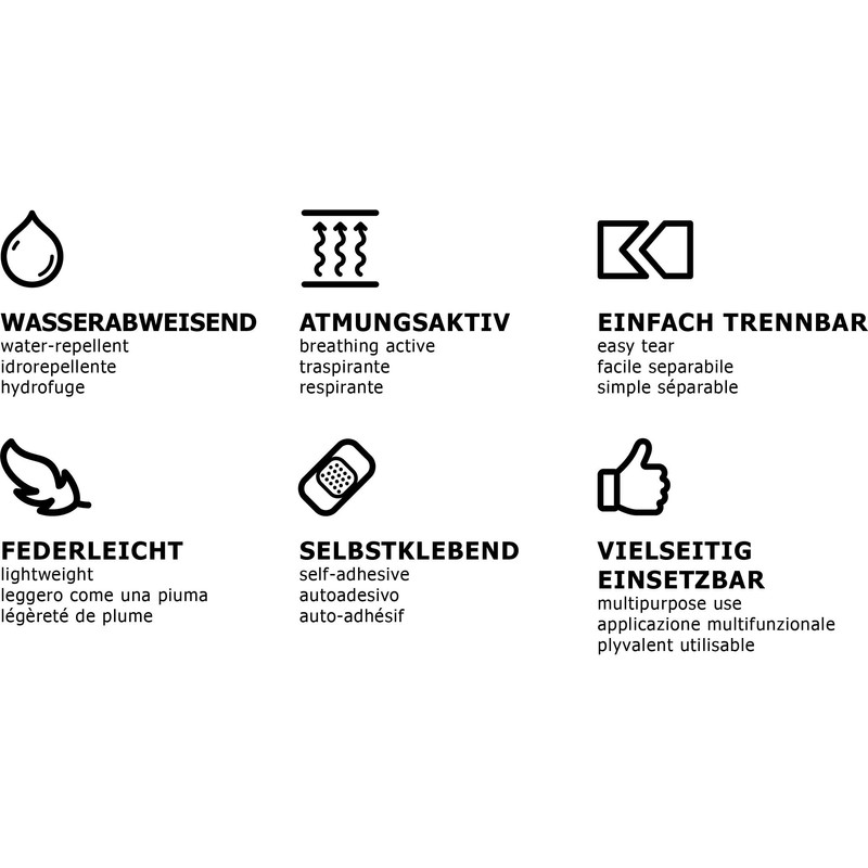 TapTaps 9VDO Blue Bandages 2.5cm14, Acrylic