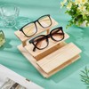 nbeads 3-Tier Solid Wood Glasses Stand, Solid Wood Sunglasses Jewellery