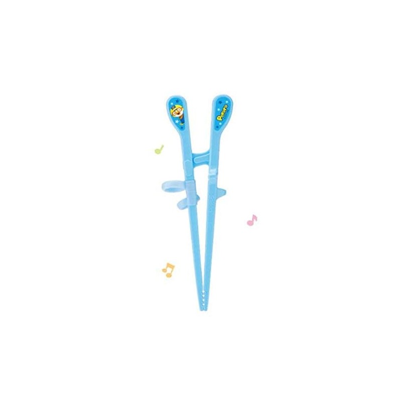 Edison Pororo Training Chopsticks for Right Handed 2 Step, Blue